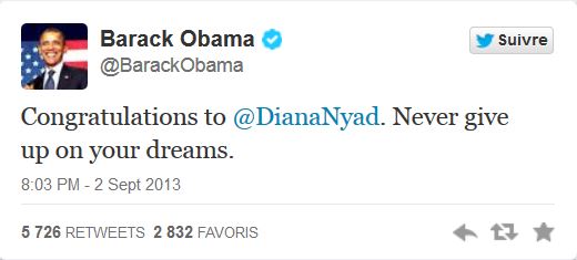 Diana Nyad tweet