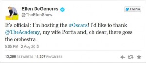 Ellen Degeneres Oscar