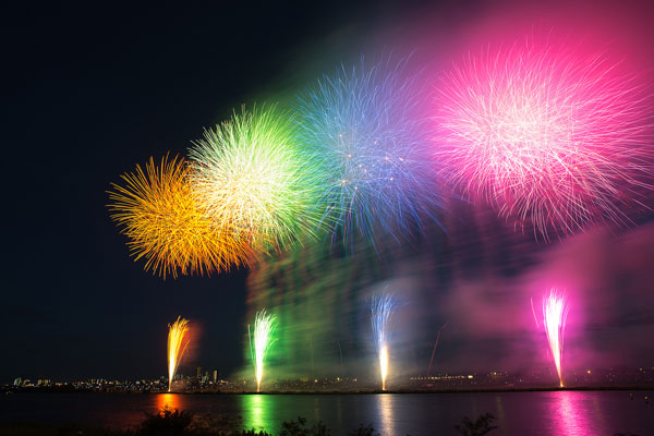 Feu d'artifice année 2015 bonne année