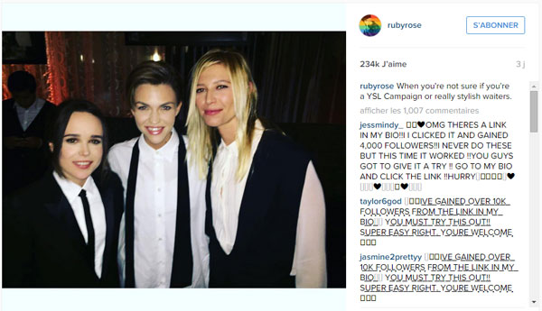 Ellen Page Ruby Rose Samantha Thomas